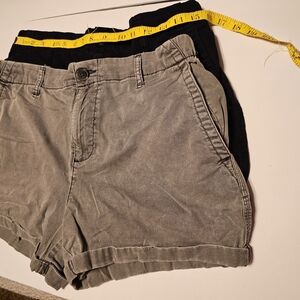 Old Navy Gray and Black Women's Cargo Shorts